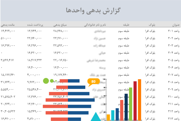 گزارش واحد بدهکار